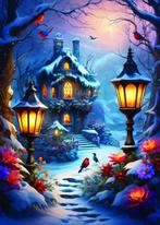 Enchanted Wintery Scene Puzzel (500 stukjes) | Alipson, Hobby en Vrije tijd, Denksport en Puzzels, Verzenden, Nieuw