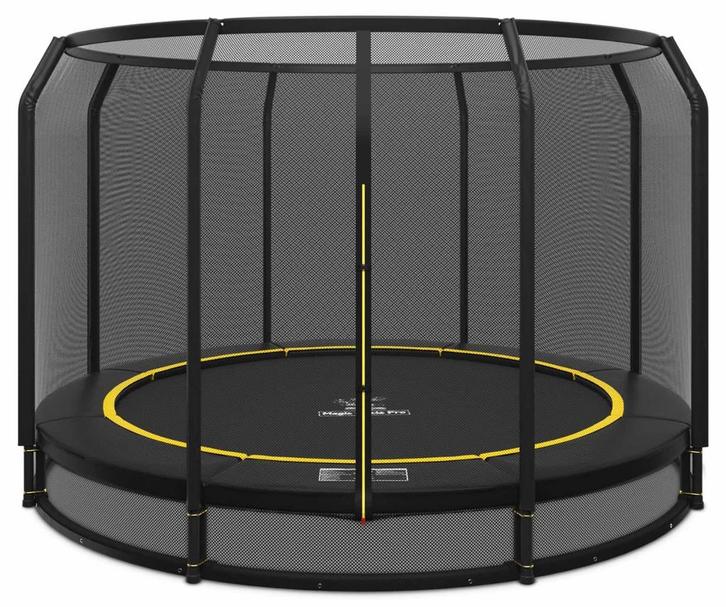 Ingraaf Trampoline Magic Circle Pro Black 366 cm met, Kinderen en Baby's, Speelgoed | Buiten | Trampolines, Nieuw, Ophalen of Verzenden
