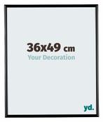 Fotolijst 36x49cm - Zwart Hoogglans - Kunststof - Bordeaux, Huis en Inrichting, Woonaccessoires | Lijsten, Verzenden, Nieuw
