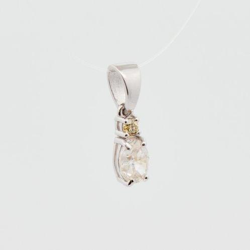 Zonder Minimumprijs - Hanger 14 kt. - 0.32ct. tw. Diamant, Sieraden, Tassen en Uiterlijk, Antieke sieraden