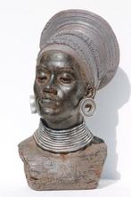 Buste, Buste Afrikaanse Vrouw - 55 cm - mgo, Antiek en Kunst, Curiosa en Brocante