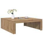 vidaXL Salontafel 100x100x35 cm bewerkt hout artisanaal, Huis en Inrichting, Tafels | Salontafels, Verzenden, Nieuw, Overige houtsoorten