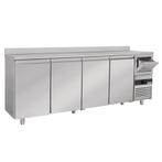 GGM Gastro | Bar & Dranken koelwerkbank PREMIUM - 2690x600mm, Zakelijke goederen, Horeca | Meubilair en Inrichting, Verzenden