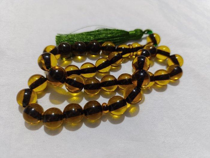 Rozenkrans - Amber - 1970-1980 - Zeldzame gebedskralen, Verzamelen, Dierenverzamelingen