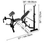 Verstelbare Halterbank 5-in-1 – Multifunctioneel Thuisgym, Verzenden, Nieuw