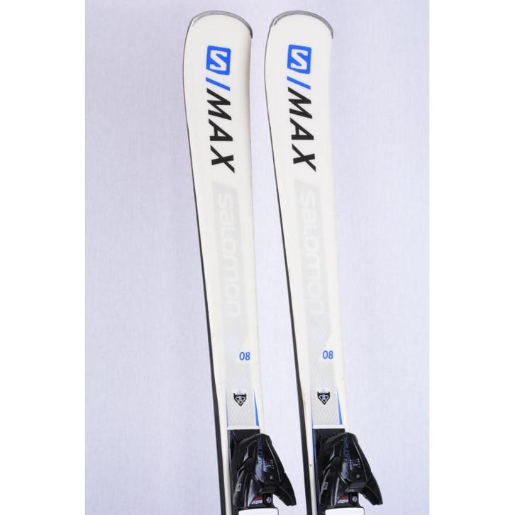 155 160 165 170 175 skis SALOMON E S/MAX 8, white/blue, gri, Sport en Fitness, Skiën en Langlaufen, Gebruikt, Verzenden