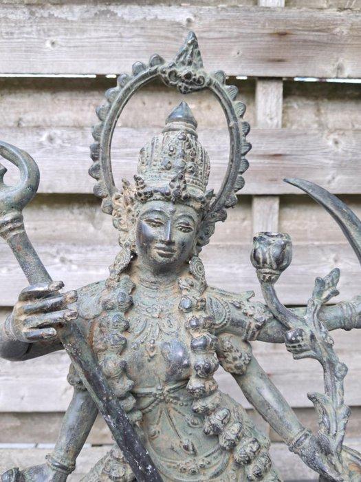 Standbeeld in brons van de godin Kali/Mahakali 42,5 cm -, Antiek en Kunst, Kunst | Niet-Westerse kunst