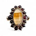 Zonder minimumprijs - Ring Zilver - Garnet (gecertificeerd), Nieuw