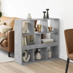vidaXL Kamerscherm 100x33x94,5 cm bewerkt hout betongrijs, Huis en Inrichting, Kasten | Boekenkasten, Verzenden, Nieuw, Overige houtsoorten