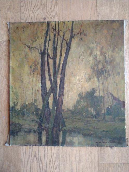 Jacques Lieven Allaert (1900-1975) - Landschap met vijver, Antiek en Kunst, Kunst | Schilderijen | Klassiek