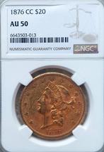 Verenigde Staten. 20 Dollars 1876 CC (Carson City) (Zonder