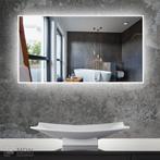 Aluminium spiegel met led verlichting infinity, Huis en Inrichting, Badkamer | Badkamermeubels, Nieuw, Verzenden