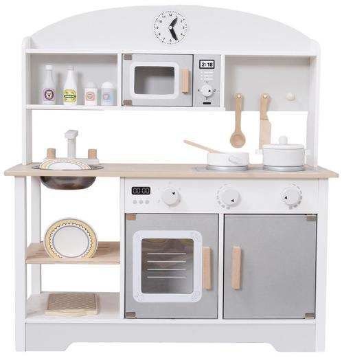 Eco Toys Grijs Moderne Houten Kinderkeuken HC491072, Kinderen en Baby's, Speelgoed | Houten speelgoed, Nieuw, Verzenden