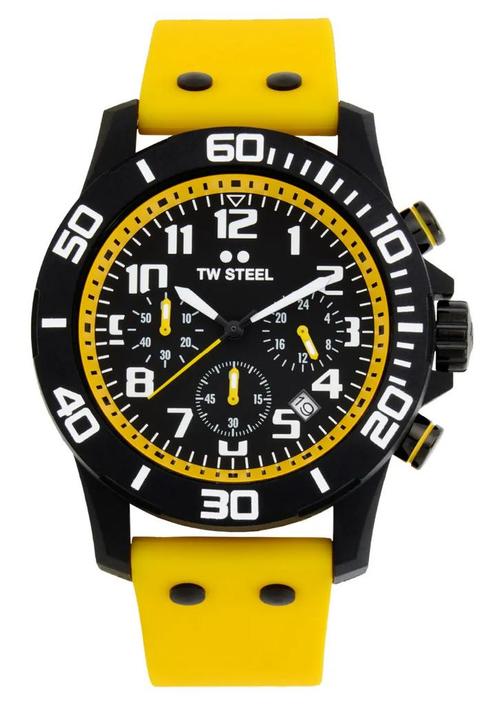TW Steel CA3 Carbon chronograaf horloge 44 mm, Sieraden, Tassen en Uiterlijk, Horloges | Heren, Kunststof, Nieuw, Kunststof, Overige merken