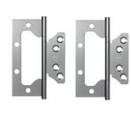 Set van 2 freesvrije scharnieren 100x40x2.5 mm rvs, Verzenden, Nieuw