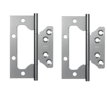 Set van 2 freesvrije scharnieren 100x40x2.5 mm rvs beschikbaar voor biedingen