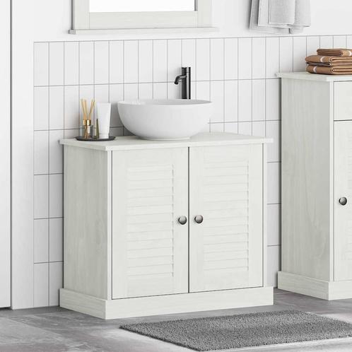 vidaXL Was- en opslagkast met plank VIGO Antiekwit 67.5 x 34, Huis en Inrichting, Tafels | Kaptafels, Nieuw, Verzenden