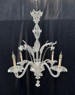 Kroonluchter - Transparant - Muranoglas - 4 lichten, Antiek en Kunst, Antiek | Lampen