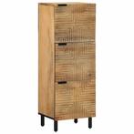 vidaXL Hoge kast 40x33x110 cm massief mango bruin, Verzenden, Nieuw