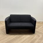 2-zitsbank, (bxd) 142x82 cm, zwarte stoffering, Huis en Inrichting, Banken | Bankstellen, Ophalen of Verzenden, Gebruikt, Stof