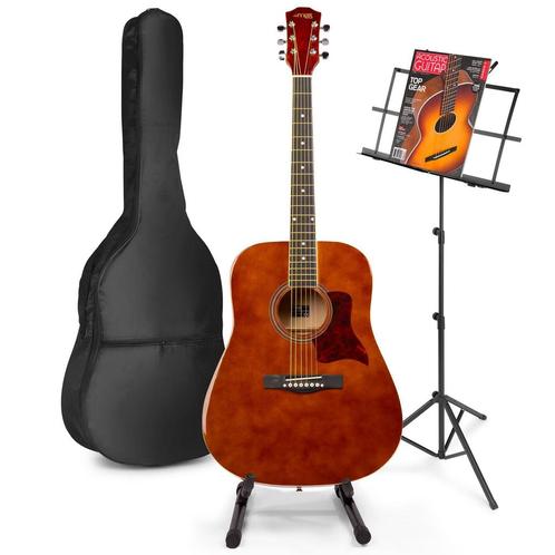 MAX SoloJam Western akoestische gitaar met muziek- en gitaar, Muziek en Instrumenten, Snaarinstrumenten | Gitaren | Akoestisch
