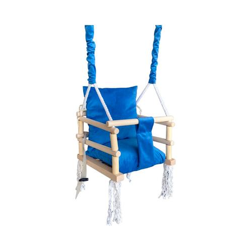 Luxe houten 3 in 1 blauwe meegroei baby schommel en kinder, Kinderen en Baby's, Speelgoed | Buiten | Los speelgoed, Ophalen of Verzenden