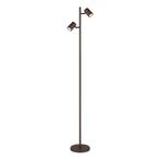 Vloerlamp JAMES Brons 158.0cm Brons GU10 2-Lichts, Huis en Inrichting, Lampen | Vloerlampen, Ophalen of Verzenden, Nieuw, Metaal