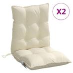 Creme Tuinkussens - Lage Rug | Topdeal! | 55% Korting, Huis en Inrichting, Woonaccessoires | Kussens, Ophalen of Verzenden, Nieuw