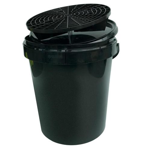 Autowas emmer 15L Zwart + Deksel + Grid, Motoren, Accessoires | Onderhoudsmiddelen, Verzenden