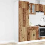 vidaXL Keukenkast Porto bewerkt hout oud houtkleurig, Huis en Inrichting, Keuken | Keukenelementen, Verzenden, Nieuw, Bruin