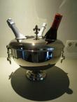 Fraaie wijnkoeler met franse lelies (1) - Staal (roestvrij)