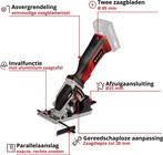 Einhell Accu Cirkelzaag TE-CS 18/165-1 Li Solo - Power, Verzenden, Zo goed als nieuw