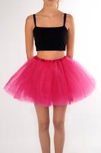 KIMU® Tutu Donkerroze Tule Rokje L XL XXL Roze Petticoat Rok, Ophalen of Verzenden, Nieuw, Carnaval, Kleding