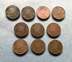Nederland. 1843- 1867: 1/2 cent (10 verschillende jaren), Postzegels en Munten