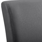 Eetkamerstoel set van 6 Hamburg kunstleer donkergrijs en zwa, Huis en Inrichting, Verzenden, Nieuw