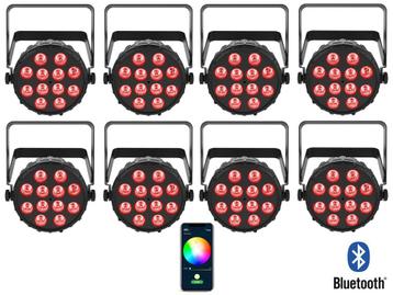Chauvet DJ 8x 42W RGBA LED PAR spots 4-in-1 wash effect BT