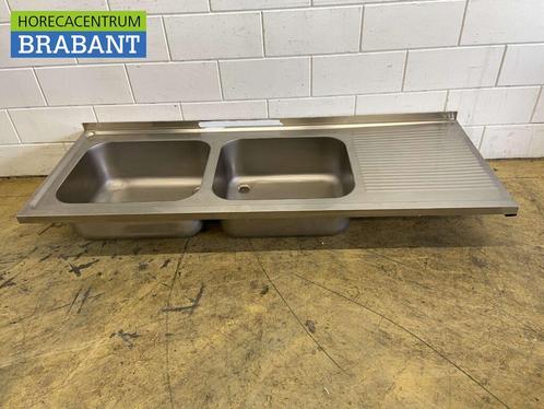 RVS Spoelblad Dubbele spoelbakken 190 x 70 cm Horeca, Zakelijke goederen, Horeca | Keukenapparatuur, Nieuw zonder verpakking, Ophalen of Verzenden