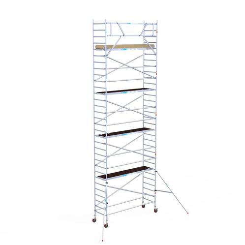 Basic rolsteiger 90 x 10,2m werkhoogte, Doe-het-zelf en Verbouw, Steigers, Rolsteiger of Kamersteiger, Nieuw, 5 meter of hoger