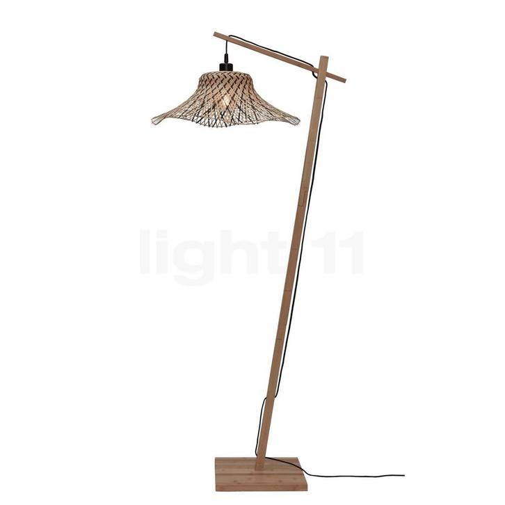 Good & Mojo Ibiza Vloerlamp, natuur/zwart - 50 cm, Huis en Inrichting, Lampen | Vloerlampen, Nieuw, Verzenden
