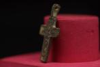 Middeleeuws (Gotisch) - Christelijk Beschermings Bronzen, Antiek en Kunst