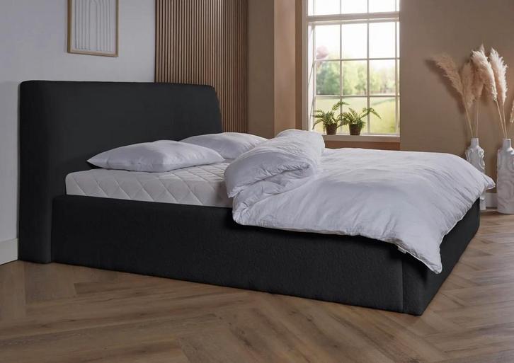 ACTIE! Bedframe Palma 180 200 Zwart, Huis en Inrichting, Slaapkamer | Boxsprings, 180 cm, 200 cm, Zwart, Tweepersoons, Nieuw, Verzenden