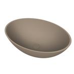 Arcqua Prince Opbouw Waskom Ovaal 49x34 Mat Truffel, Ophalen of Verzenden, Nieuw, Overige typen