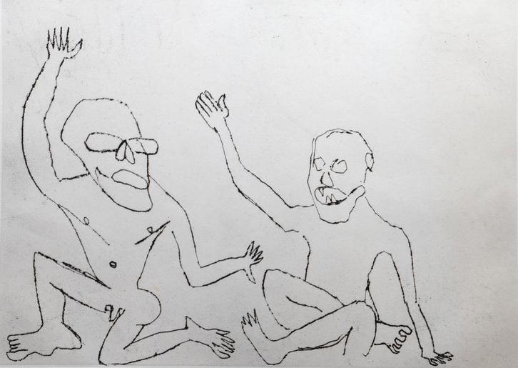 Alexander Calder (1898-1976), Untitled (Santa), Antiek en Kunst, Kunst | Schilderijen | Modern