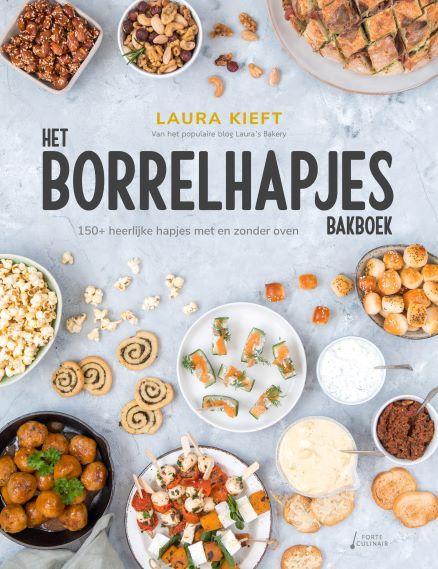 Het borrelhapjes bakboek / Lauras bakery 9789462502246, Boeken, Kookboeken, Zo goed als nieuw, Verzenden