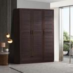 Kledingkast Finning 176x120x52 cm met 1 lade walnootkleurig, Huis en Inrichting, Kasten | Kledingkasten, Verzenden, Nieuw