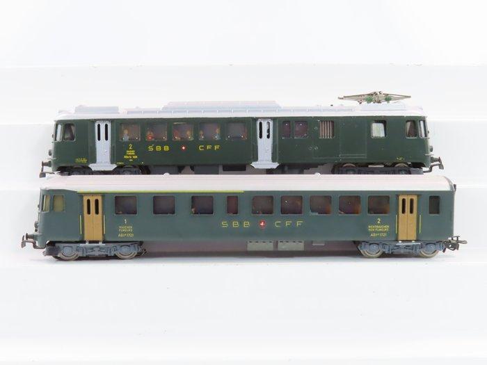 HAG H0 - 150/420 - Treinstel (2) - RBe 4/4 met stuuurstand, Hobby en Vrije tijd, Modeltreinen | H0