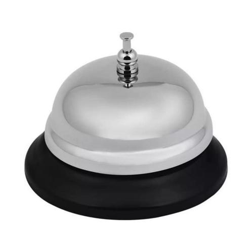 Malatec Receptiebel - 8.5 x 6 cm - Zilver (Deurbellen), Huis en Inrichting, Overige Huis en Inrichting, Nieuw, Ophalen of Verzenden