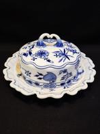 Meissen - Boterschotel - antike Butterglocke rund im, Antiek en Kunst
