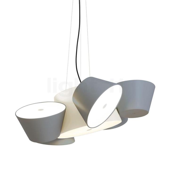 Marset Tam Tam 5 Hanglamp, gebroken wit/zilvergrijs, Huis en Inrichting, Lampen | Hanglampen, Nieuw, Verzenden