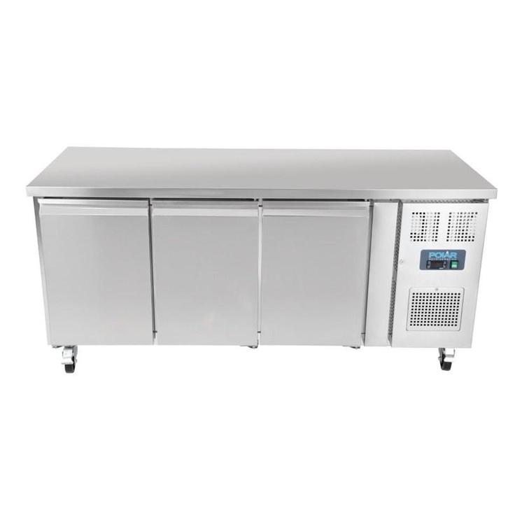 U-Serie 3 Deurs Koelwerkbank 417L RVS 1795mm Met Opstand, Zakelijke goederen, Horeca | Keukenapparatuur, Verzenden